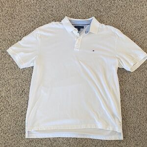Tommy Hilfiger Classic White Polo Shirt Dadcore